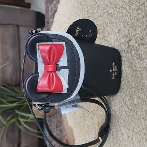 Adorable NWT Disney X Kate Spade Minnie Mouse Ears & Bow Crossbody Bag 🖤🐭❤️